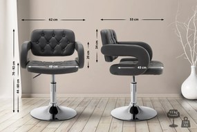 Stolička Dublin lounger - Sivá