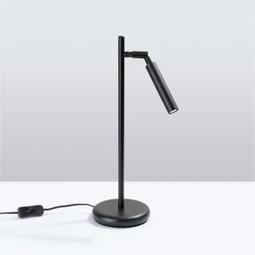 Stolná lampa Pastelo, 1x čierne kovové tienidlo