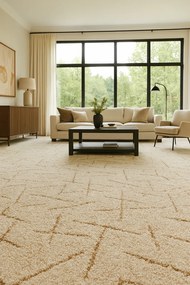 ITC, Koberec metráž Nicosia 33, na mieru, šíře 3m,4m,5m, béžová, filc, obývacia izba