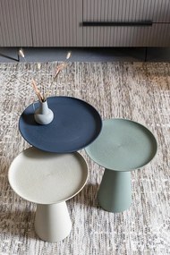 WL-Living Ringar farebný odkladací stolík - Béžová, 41,5 cm