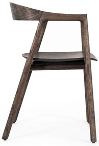 Hnedá jedálenská stolička z dubového dreva Muna – Gazzda