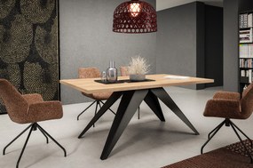 Rozkladací jedálenský stôl MASON zlatý dub Rozmer stola: rozmer 160cm
