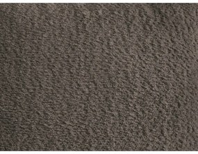 Hnedá rozkladacia/s úložným priestorom rohová pohovka z textílie buklé (pravý roh/s leňoškou) Roxelane – Bobochic Paris