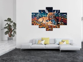 Obraz - Maľované srne (150x105 cm)