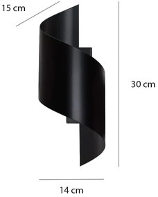 Nástenné svietidlo SPINER 1xG9/8W/230V čierna