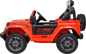 Ramiz Jeep Wrangler Rubicon LIFT elektrické autíčko pre deti oranžové