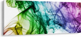 Obraz - farebný dym (120x50 cm)