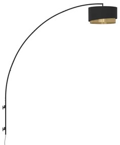 Eglo 390406 - Nástenné svietidlo MANDERLINE 1xE27/40W/230V čierna/zlatá