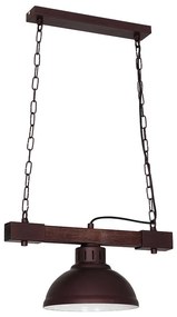 Luster na reťazi Hakone 1xE27/60W/230V tmavá