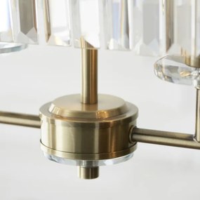 Endon 110539 - Luster na reťazi CHESTERFIELD 4xE14/6W/230V mosadz