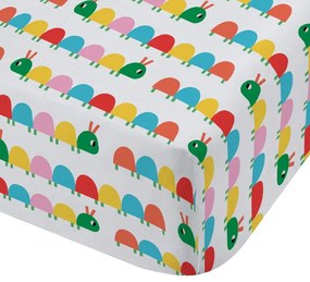 Napínacia detská plachta do postieľky 70x140 cm Curious Caterpillar – Catherine Lansfield