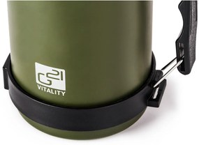 Termofľaša G21 na pitie, 1000 ml, zelená s rukoväťou 60022404