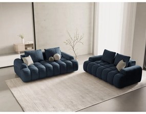 Tmavomodrá pohovka 200 cm Linz – Cosmopolitan Design