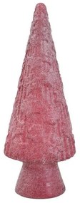 Dekoračné ružový sklenený stromček - Ø 14 * 34 cm