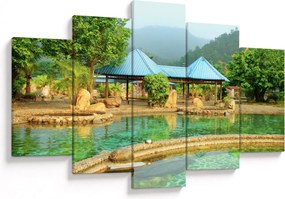 Obraz - Shanghai hotel park (150x105 cm)