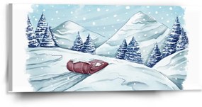 Sablio Obraz Rozprávková zima - 110x50 cm