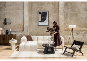 Zamatová rohová pohovka v terakotovej farbe (ľavý roh/s leňoškou) Cube – Bonami Selection