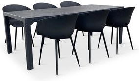 Záhradný jedálenský set Viking XL + 6x stolička Rikke