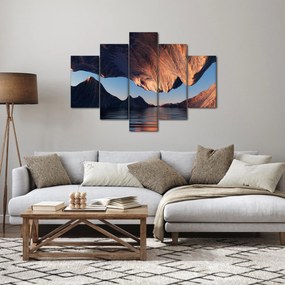 Obraz - 3D útesy (150x105 cm)