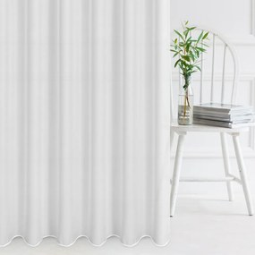 Záclonová látka nekrčivá Krep v. 300 cm - Biela