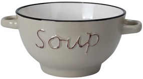 Kameninová miska na polievku SOUP 650 ml béžová