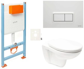 Závesný wc set VitrA Normus do ľahkých stien / predstenová SIKOVSNOR54600