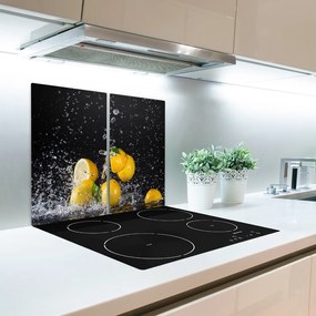 Sklenená doska na krájanie Citróny a vodu 60x52 cm