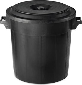STEFANPLAST Odpadkový kôš Drum 50 l, čierny - bez veka