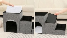 Tutumi Tutumi, schody pre psa, 3ks, P70401, šedá, HOM-06603