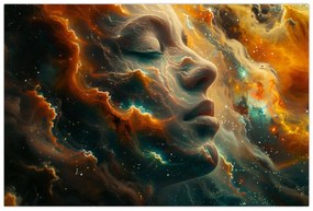 Obraz - Tvár vo vesmíre (90x60 cm)
