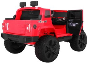 RAMIZ ELEKTRICKÉ AUTÍČKO  MIGHTY JEEP 4x4 - ČERVENÉ - 4x45W - 2x12V/7Ah - 2023