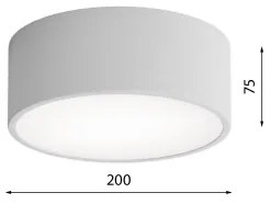 Brilagi - Stropné svietidlo so senzorom CLARE 1xE27/24W/230V pr. 20 cm šedá