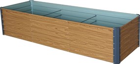 Vyvýšený záhradný záhon BestBerg VZ-1250RW / 1250 l / 240 × 90 × 58 cm / dekor dreva