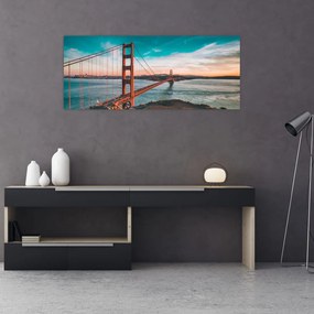 Obraz- Golden Gate, San Francisco (120x50 cm)