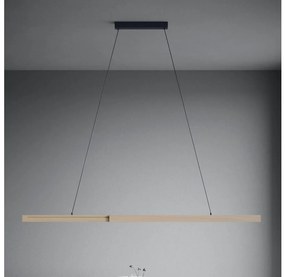 Eglo 390369 - LED Stmievateľný luster na lanku MONTEBUONO LED/21W/230V 3000K hnedá