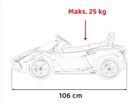 Elektrické autíčko Lamborghini Revuelto červené