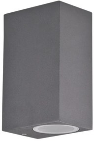 Vonkajšie nástenné svietidlo BOSTON 2xGU10/10W/230V antracit