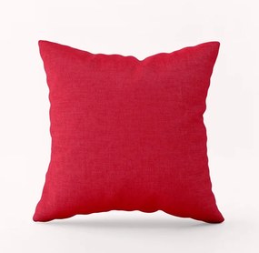 Bavlnená obliečka na vankúš - červená Rozmer: 40 x 40 cm, Zapínanie: Gombíky
