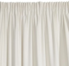 Izbové krémove závesy v jednofarebnej kombinácii Dĺžka: 270 cm