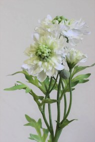 Biele umelé kvety na stonke 60cm