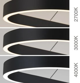 Orion - LED luster na lankách CARRARA LED/80W/230V 2700/3000/4000K čierny