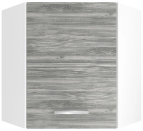 Kuchynská skrinka Belini horná rohová 60 cm šedý antracit Glamour Wood  TOR SGN60/1/WT/GW1/0/E