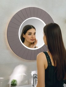 Sapho Sapho, LUMIRO STRIP guľaté zrkadlo s LED osvetlením v ráme, priemer 90cm, agila, LR950-4343S