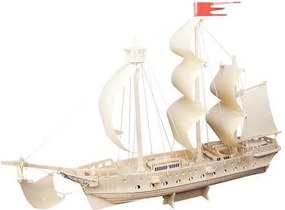 Dřevěné 3D puzzle Plachetnice