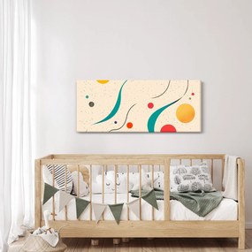 Obraz - Minimalistická farebná ilustrácia (120x50 cm)