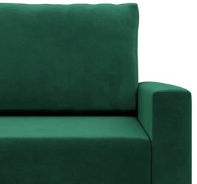 Rohová rozkladacia sedačka BLANK Elegant ľavá, fľaškovo zelená