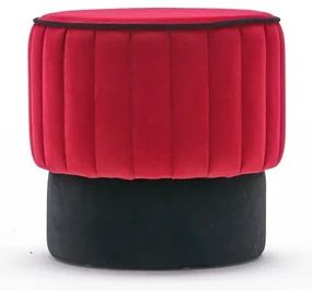 Stolička Rose Pouf Red
