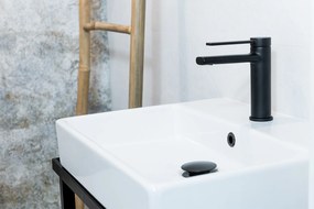 Laveo príslušenstvo, odtoková zátka typ ClickClack, čierna matná, LAV-CKK_72R3