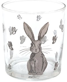 Pohárik na vodu so zajačikom Rustic Easter Bunny - Ø 8*9 cm/ 250ml