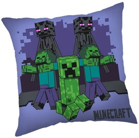Jerry Fabrics Detský vankúšik s potlačou - Minecraft - Mobs coming for you | 40 x 40 cm